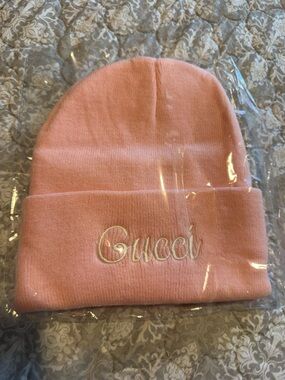 Fashion Soft Pink Knit Beanie